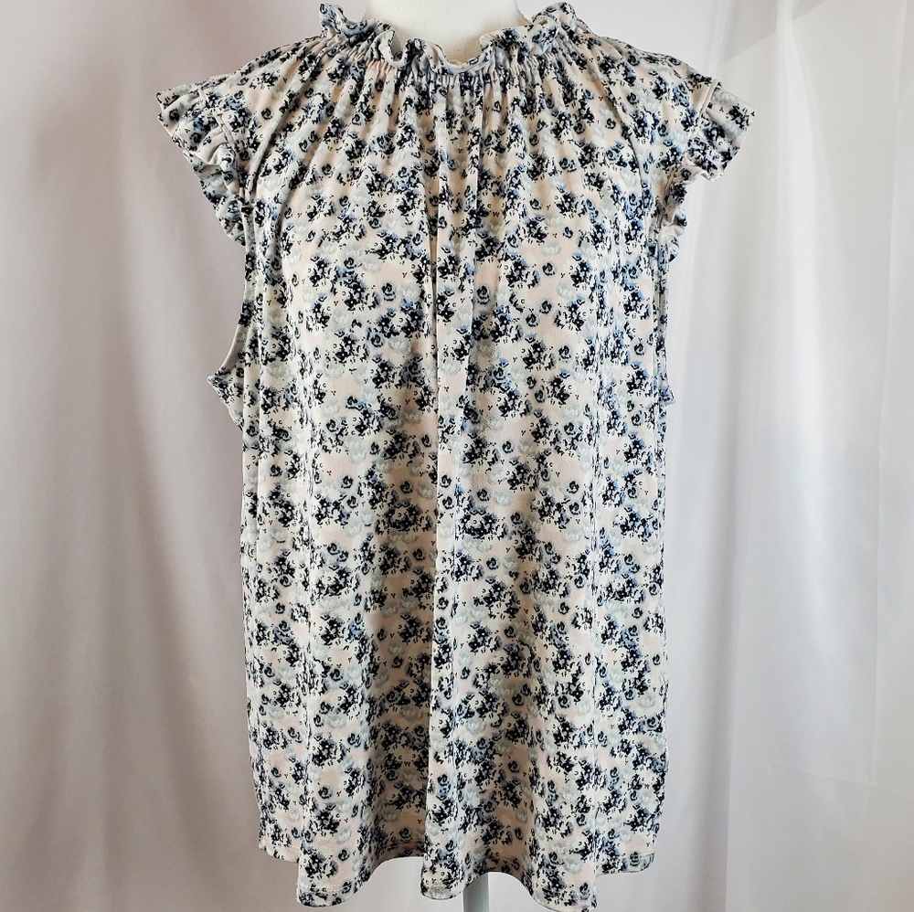 💥Adrianna Papell Sleeveless High Neck Blouse XL